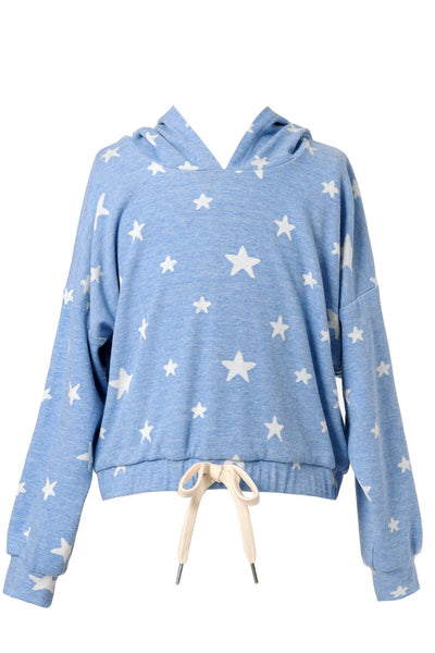 Hannah Banana Little Girl's All Over Star Print Joggers Sweatshirt