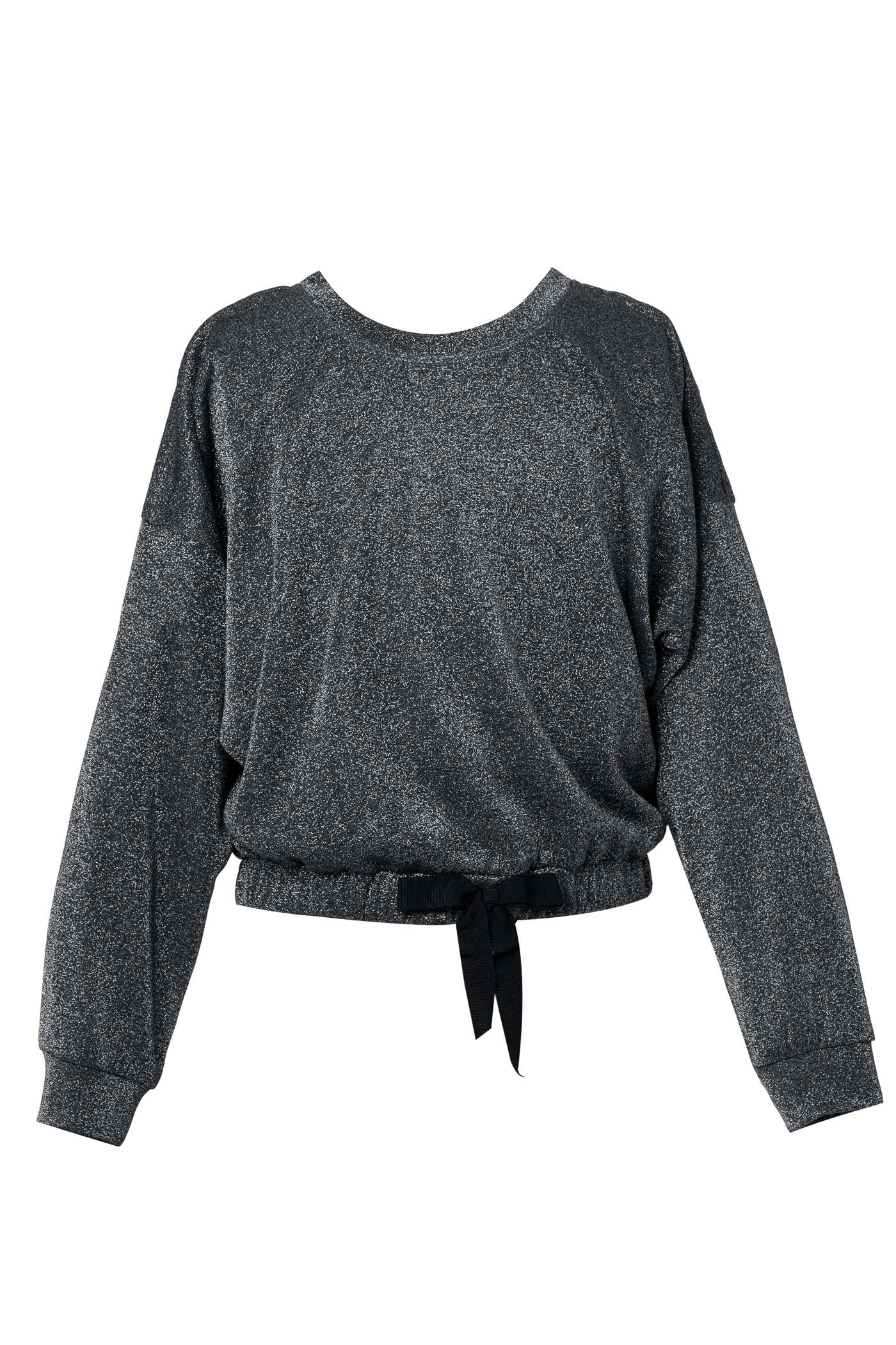 Hannah Banana Little Girl's Metallic Shimmer Sweatshirt