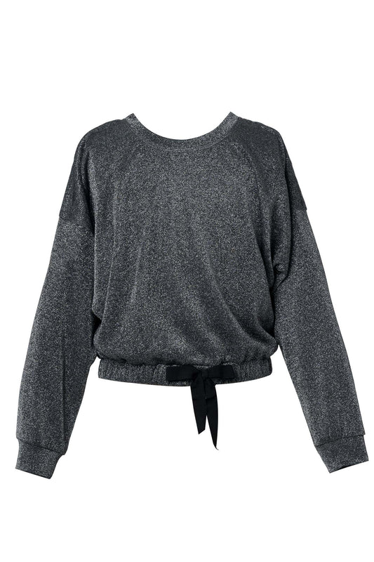 Hannah Banana Little Girl's Metallic Shimmer Sweatshirt