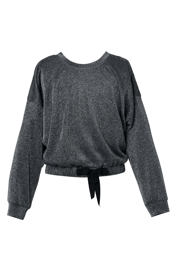 Hannah Banana Little Girl's Metallic Shimmer Sweatshirt