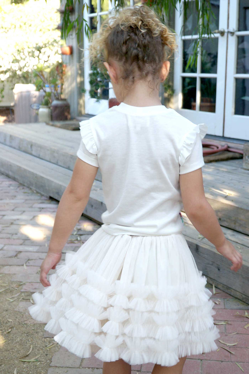 Hannah Banana Girls  Mesh Frill Tutu Skirt