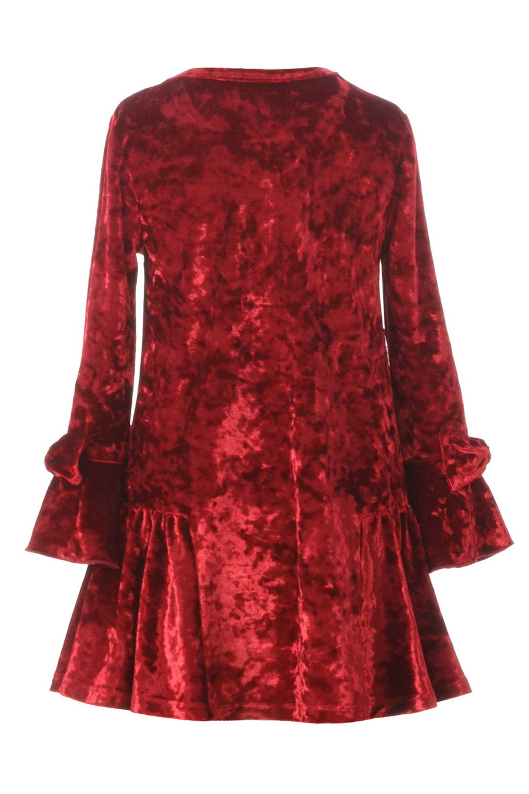 Hannah Banana Little Girls Long Sleeve A-line Velvet Dress