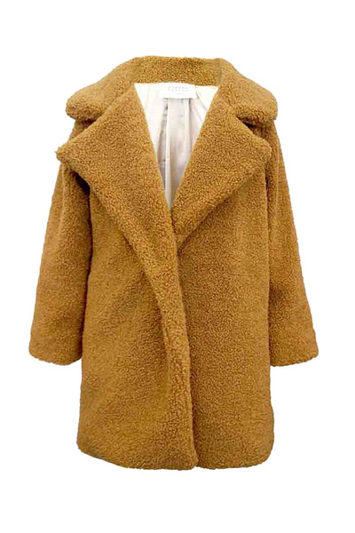 Hannah Banana Girls Oversize Thermal Teddy Bear Coat