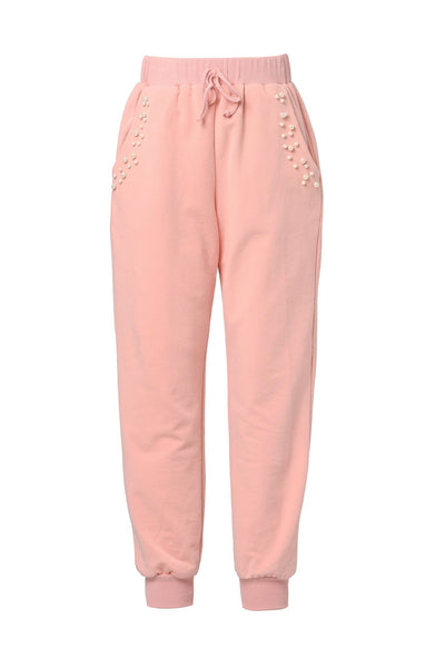 Hannah Banana Little Girl's Athleisure Pearl Joggers