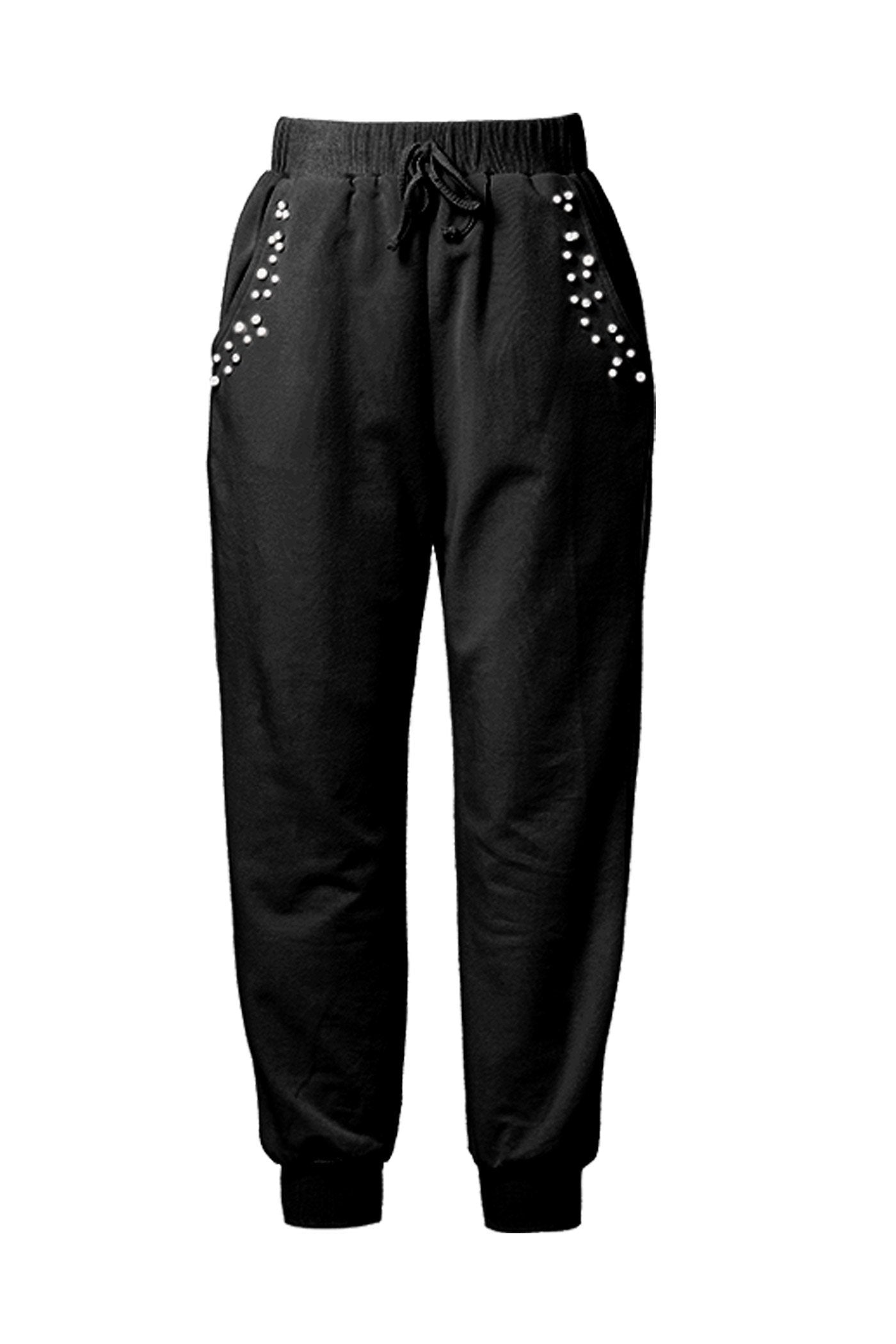 Hannah Banana Little Girl's Athleisure Pearl Joggers