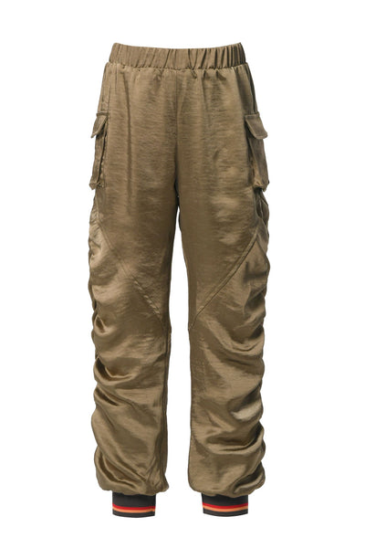 Hannah Banana Little Girl's Side Ruched Fashion Joggers