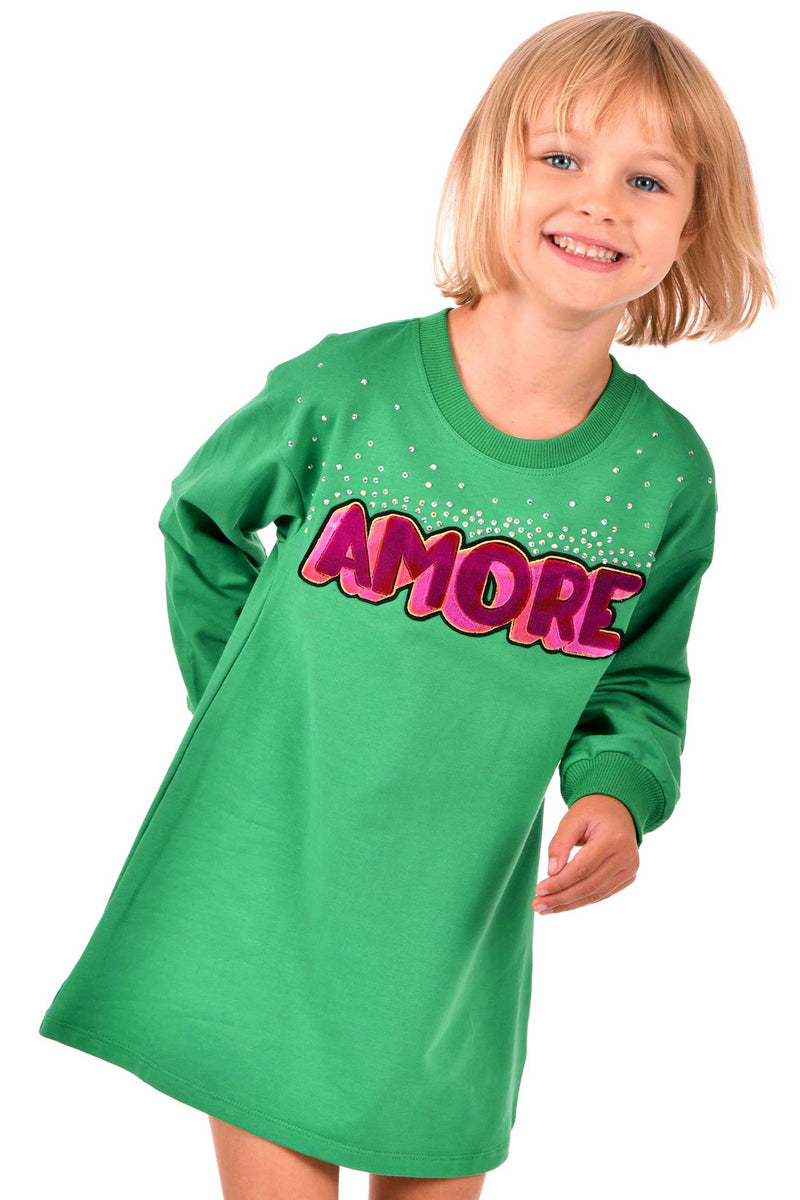 Hannah Banana Girls Amore Sweatshirt Dress