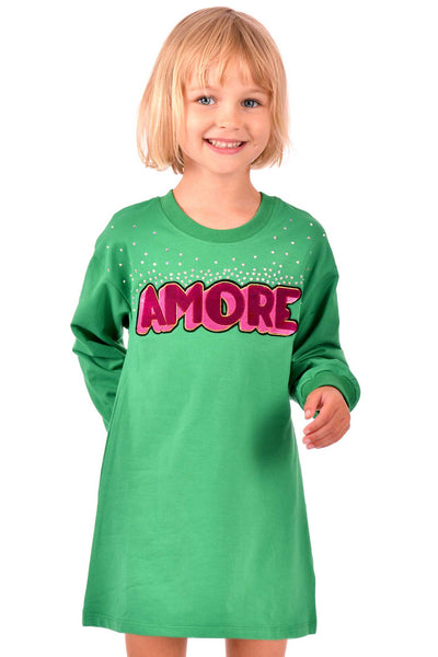 Hannah Banana Girls Amore Sweatshirt Dress