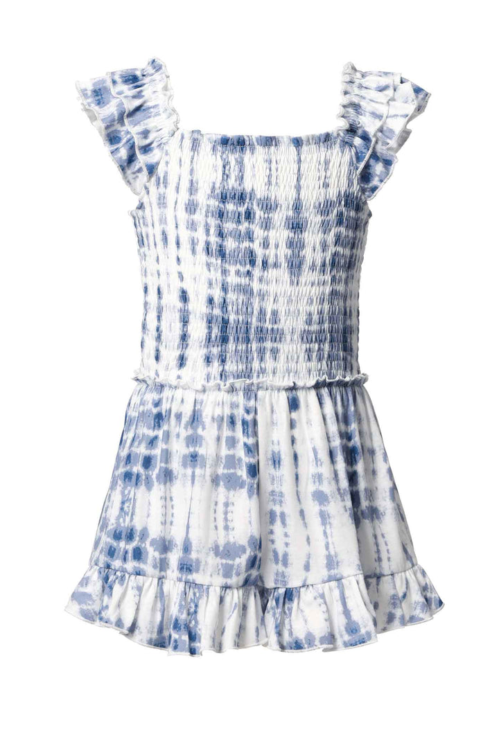 Hannah Banana Big Girls Smocked Top Tie-Dye Romper