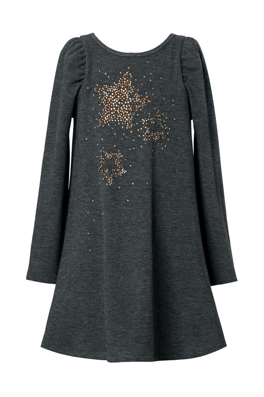 Hannah Banana Little Girl's Star Rhinestone Knit Dress