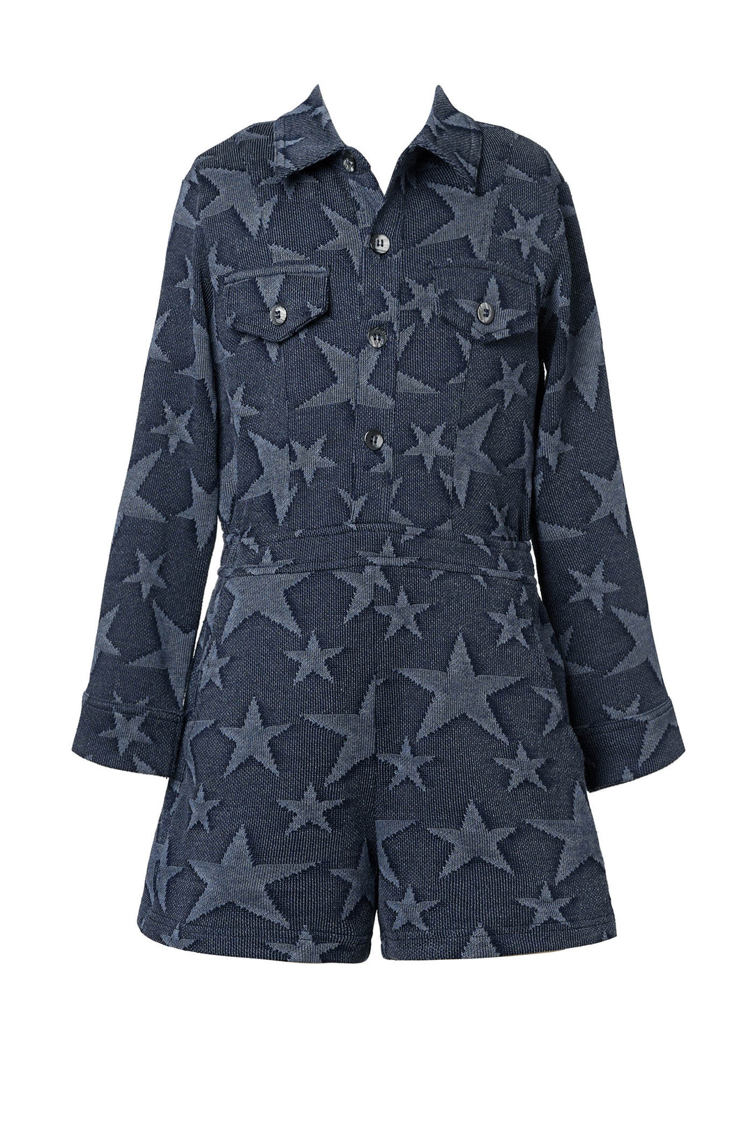 Hannah Banana Little Girl's Star Printed Utility Romper