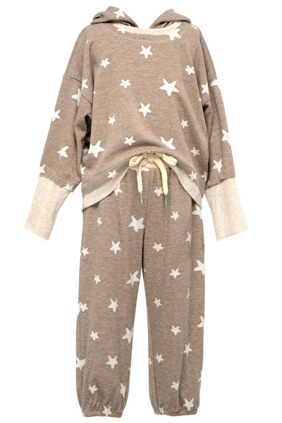 Hannah Banana Little Girl's Knit Trendy Star Print Set