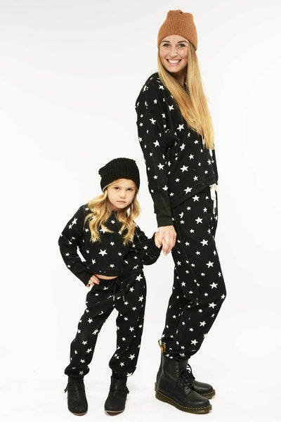 Hannah Banana Little Girl's Knit Trendy Star Print Set