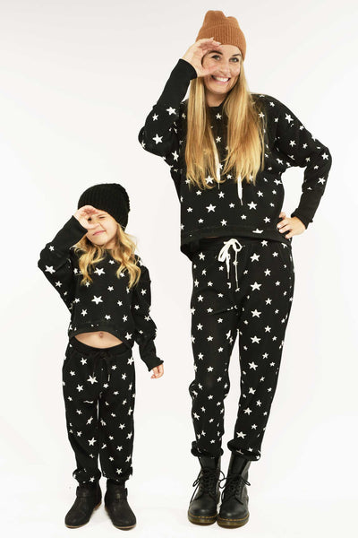 Hannah Banana Women's Knit Trendy Star Print Set