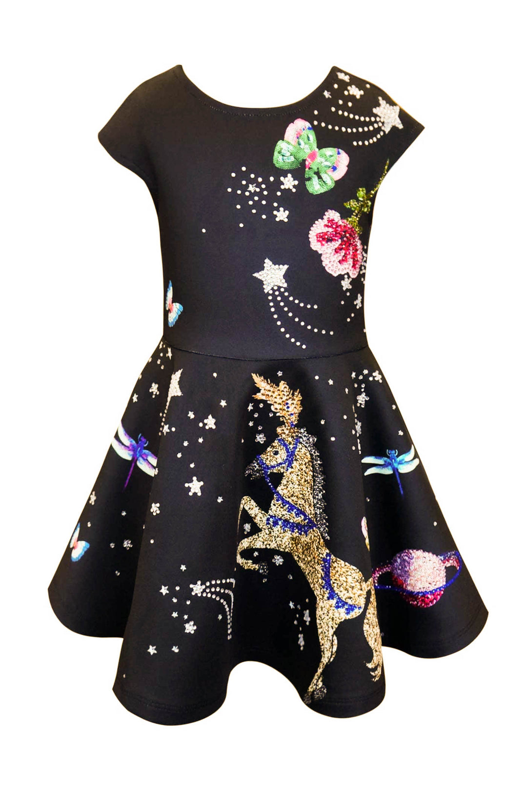 Little Girls Fantasy Theme Skater Dress myhannahbanana Hannah Banana