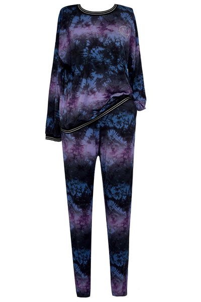 Hannah Banana Women's Silver Hologram Graphic Tie-Dye Set Mommy & Me