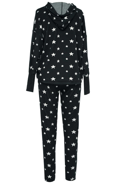 Hannah Banana Women's Knit Trendy Star Print Set