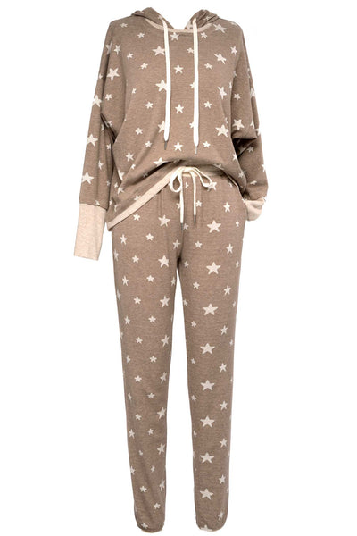 Hannah Banana Women's Knit Trendy Star Print Set