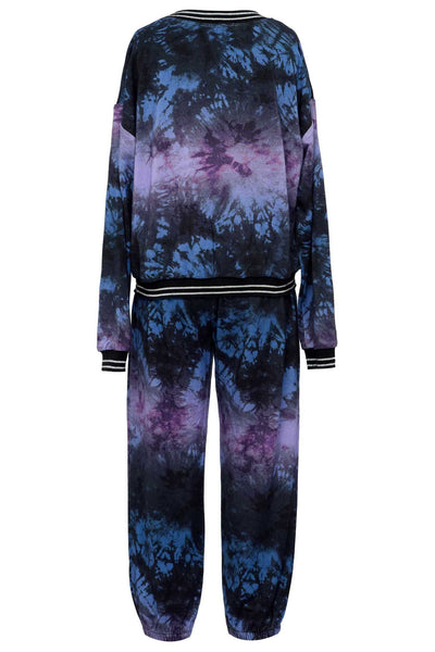 Hannah Banana Little Girl's Silver Hologram Graphic Tie-Dye Set Mommy & Me