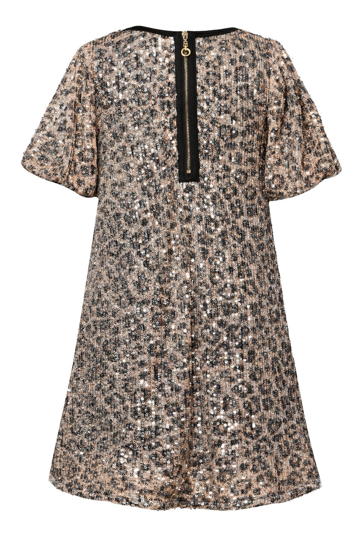 Little Girl's Sequin Leopard Print Dress