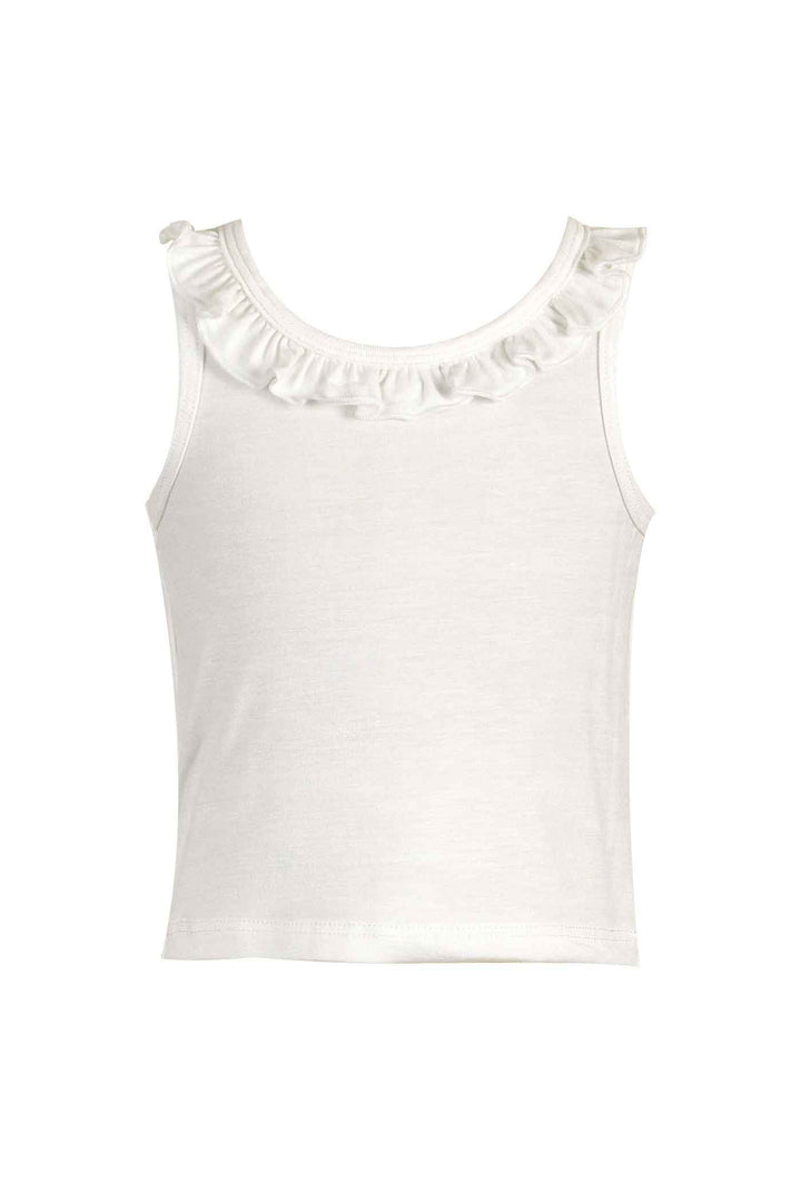 Baby Sara Little Girls Ruffled Basic Tank Top Fall Layering Pieces for Little Girl's Toddler