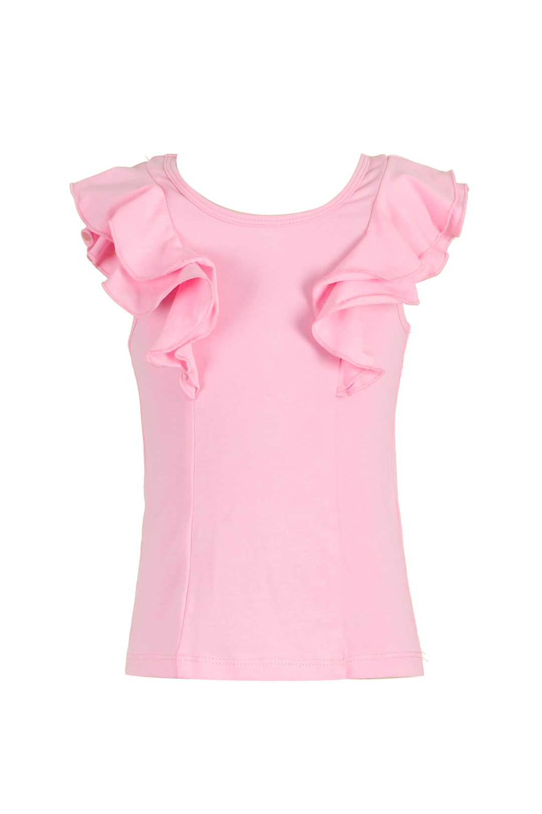 Little Girls Ruffle Flutter Sleeve T-shirt