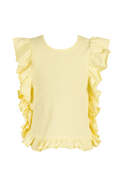 Little Girls Ruffle Detailed Tunic Top