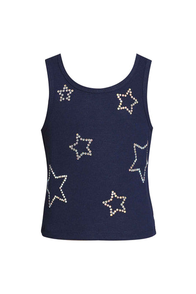 Baby Sara Little Girls Rhinestone Star Tank Top