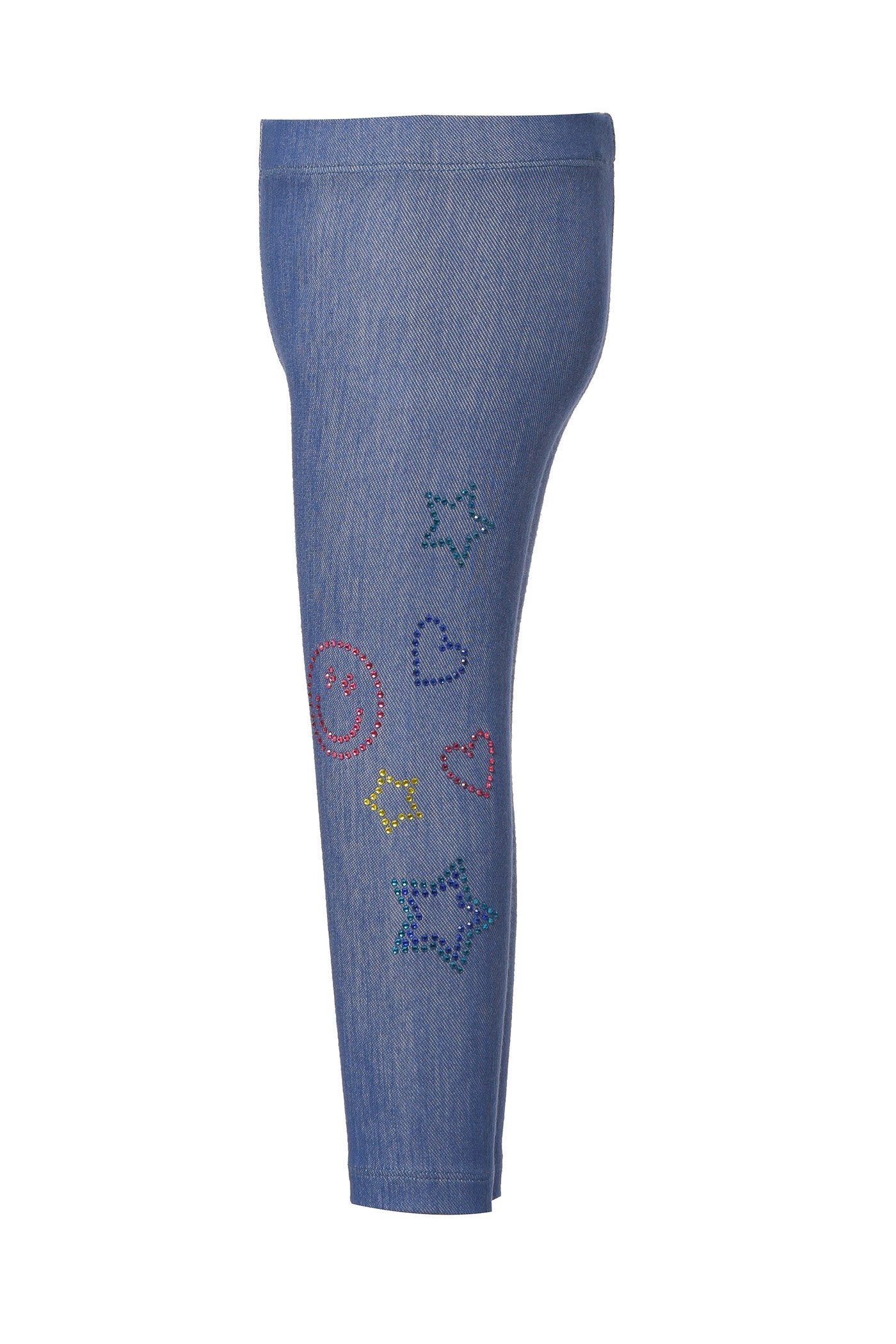Baby Sara Baby Girl's Star & Heart Rhinestone Jeggings