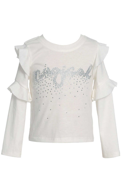 Baby Sara Little Girls Magical Ruffled Long Sleeve Top