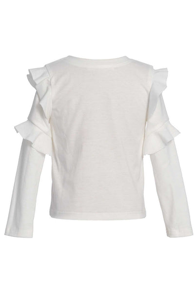 Baby Sara Little Girls Magical Ruffled Long Sleeve Top