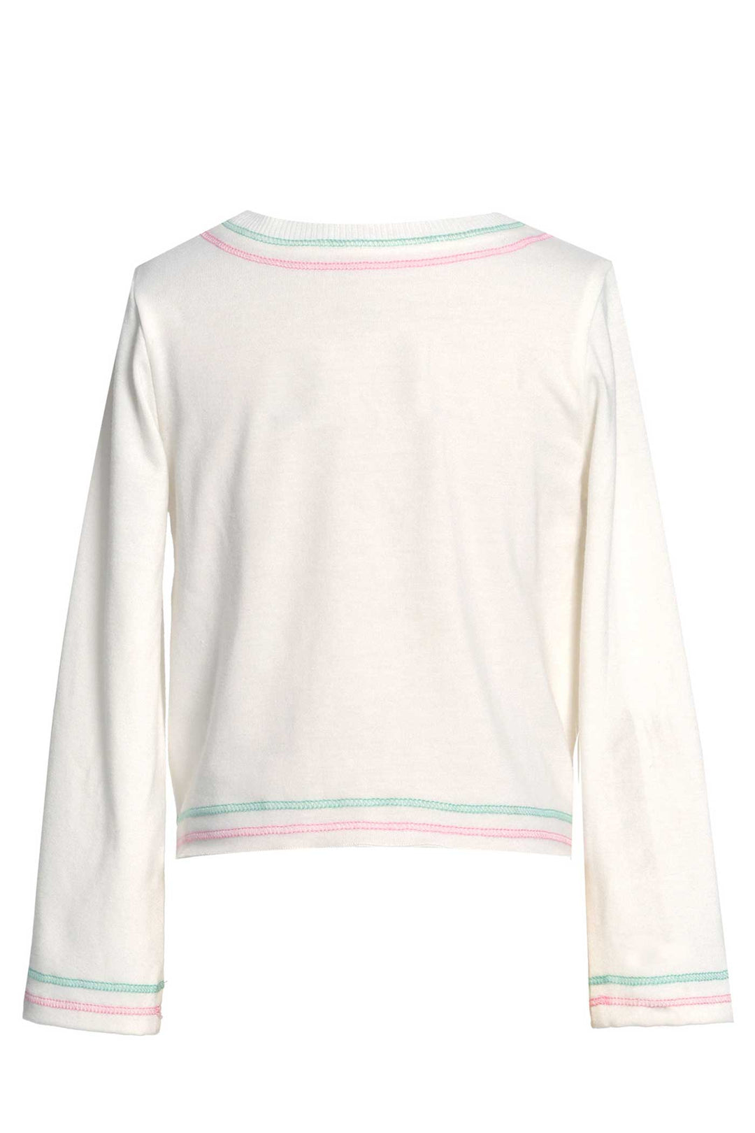 Baby Sara Little Girls Tie-Front Long Sleeve T-shirt