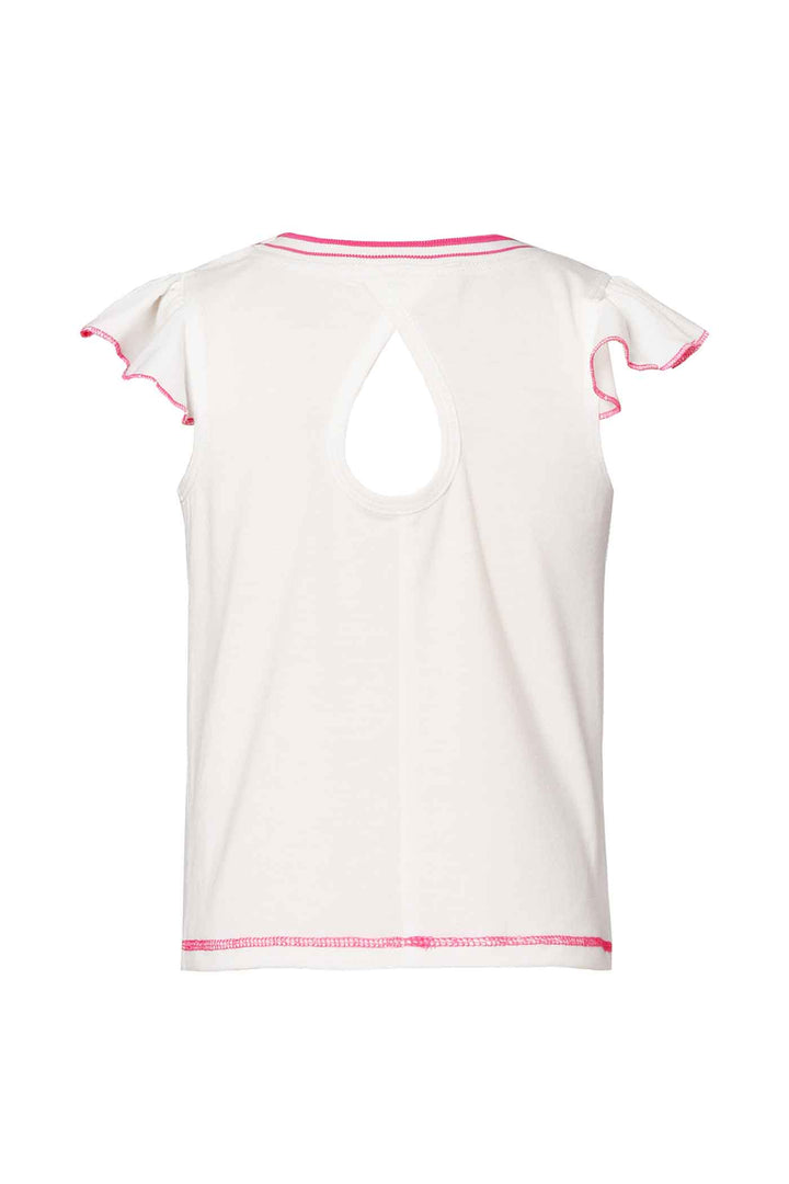 Baby Sara Baby Girls Ice Cream Pom Pom Short Sleeve Top