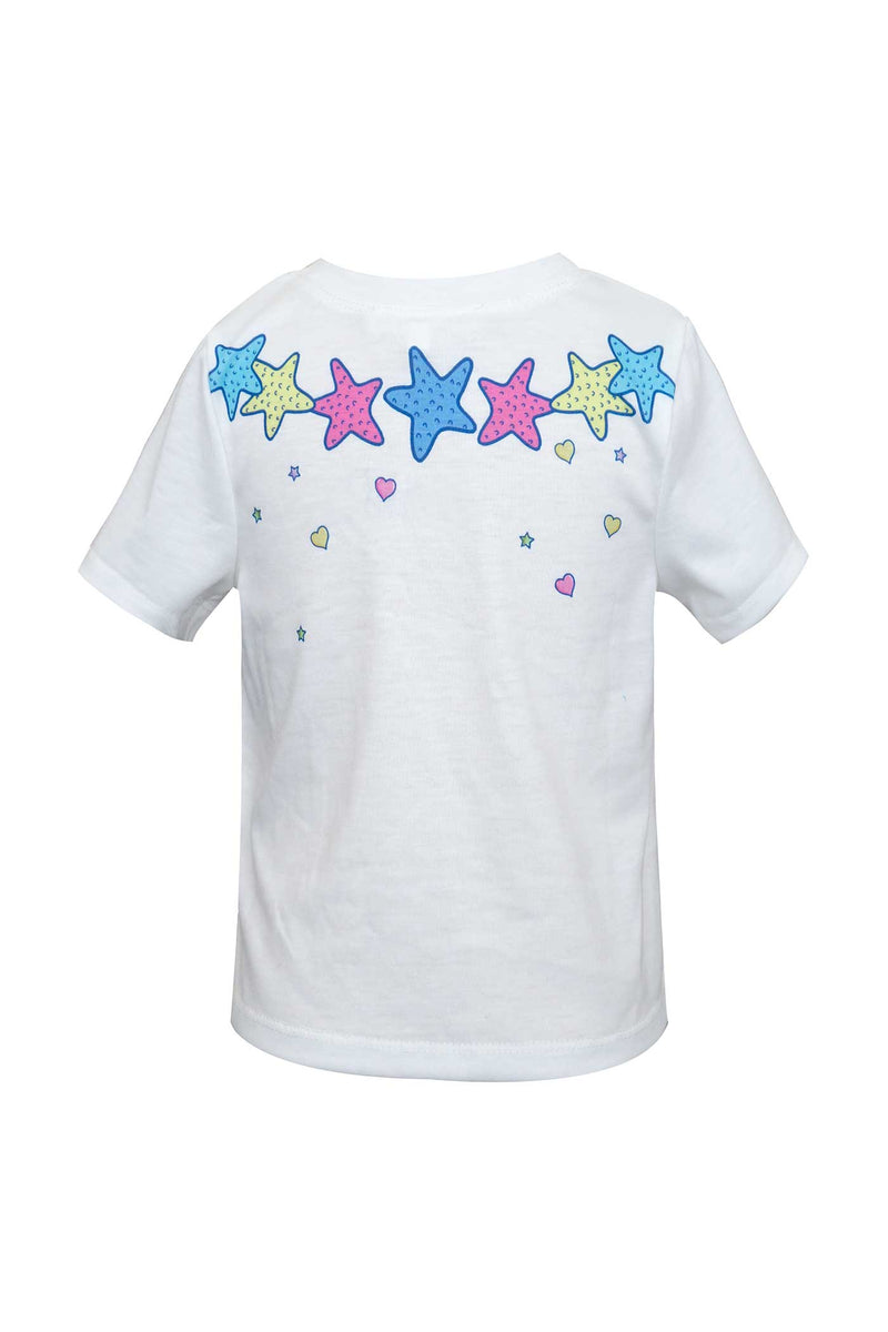 Baby Sara Little Girls Short Sleeve Mermaid Graphic T-shirt