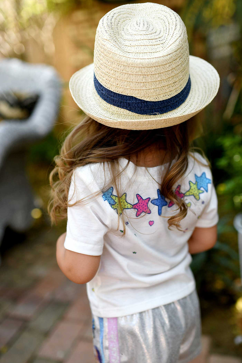 Baby Sara Little Girls Short Sleeve Mermaid Graphic T-shirt