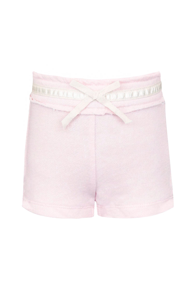 Baby Sara Baby Girl Pink French Terry Shorts