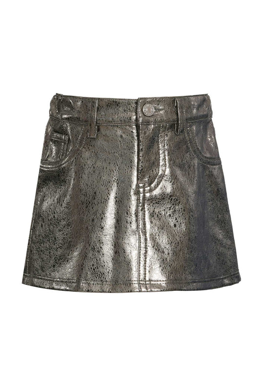 Baby Sara Little Girls Metallic Mini Skirt