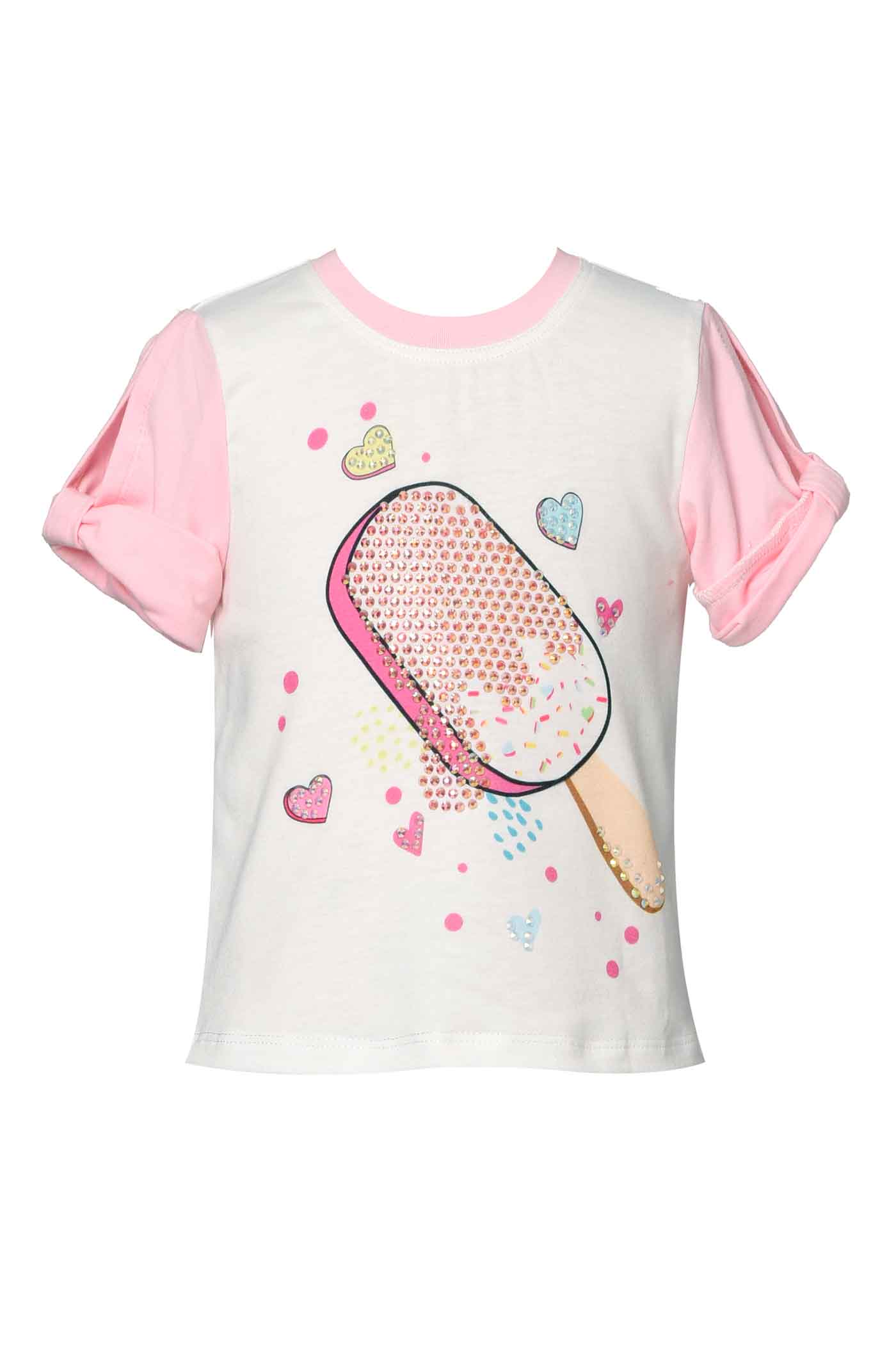 Baby Sara Little Girls Popsicle Short Sleeve Top