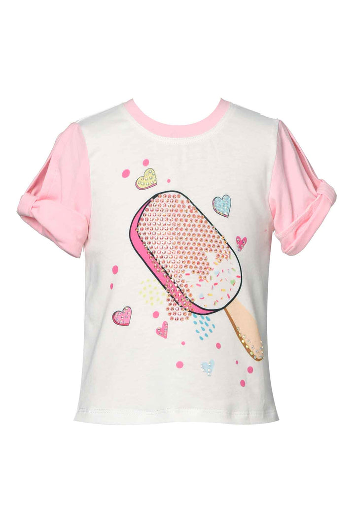 Baby Sara Little Girls Popsicle Short Sleeve Top