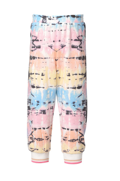 Baby Sara Baby Girl's Twist Tie-Dye Heart Joggers