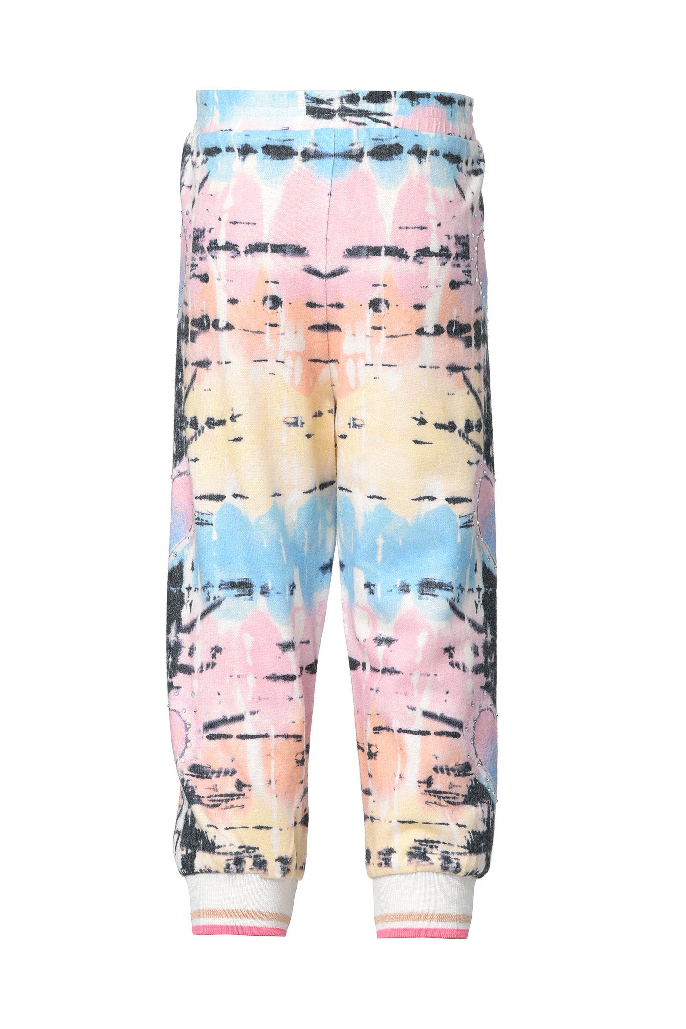 Baby Sara Baby Girl's Twist Tie-Dye Heart Joggers