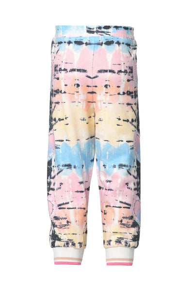 Baby Sara Baby Girl's Twist Tie-Dye Heart Joggers