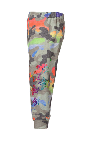 Baby Sara Baby Girl's Rainbow Camo Print Joggers