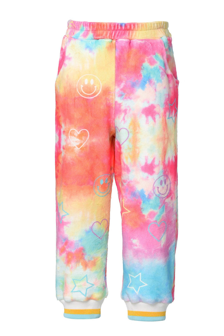 Baby Sara Baby Girl's Tie Dye Star & Heart Jogger