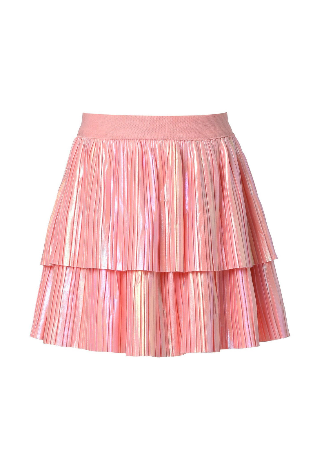 Baby Girl's 2 Tier Pearl Shimmer Pleated Skirt