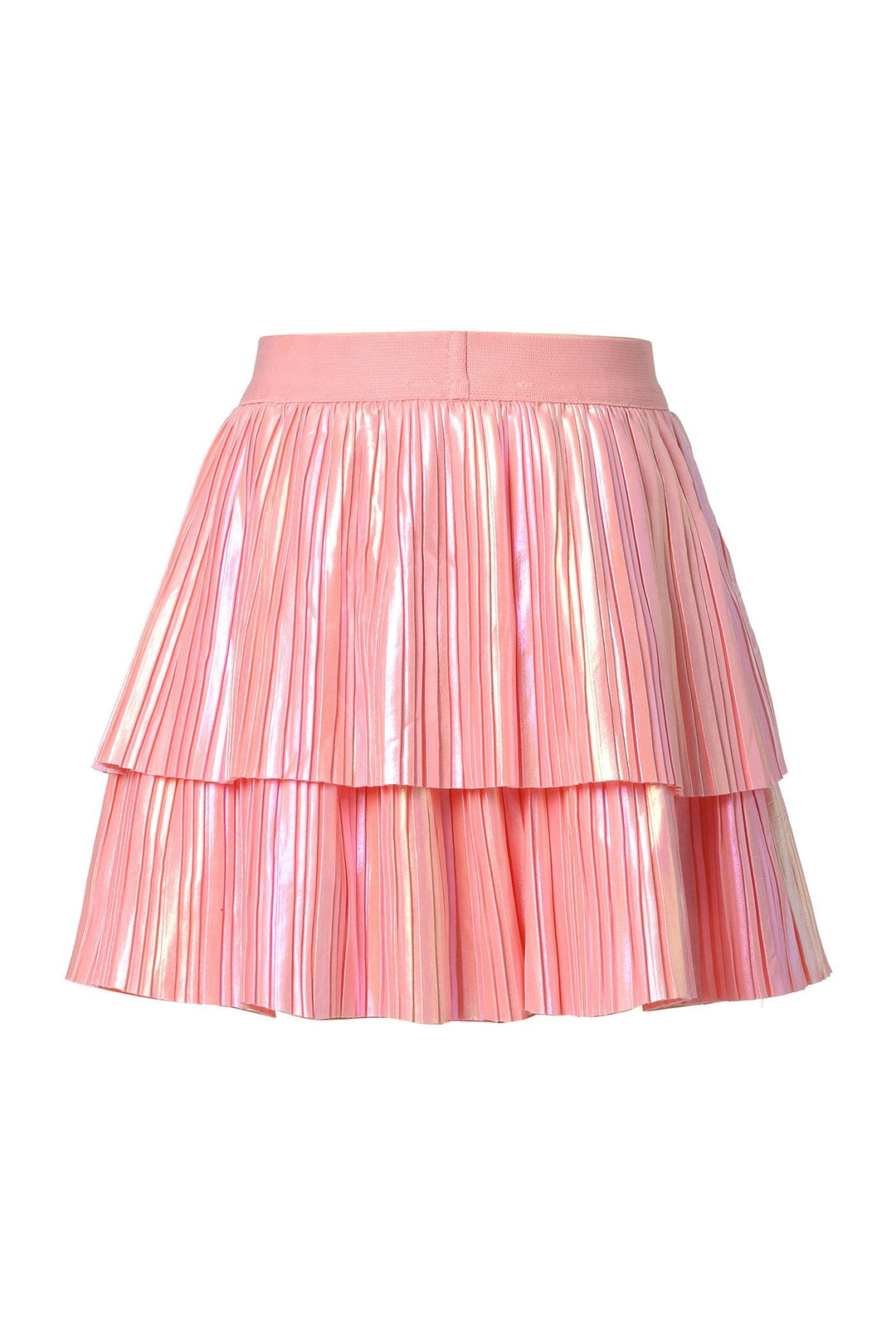 Baby Girl's 2 Tier Pearl Shimmer Pleated Skirt