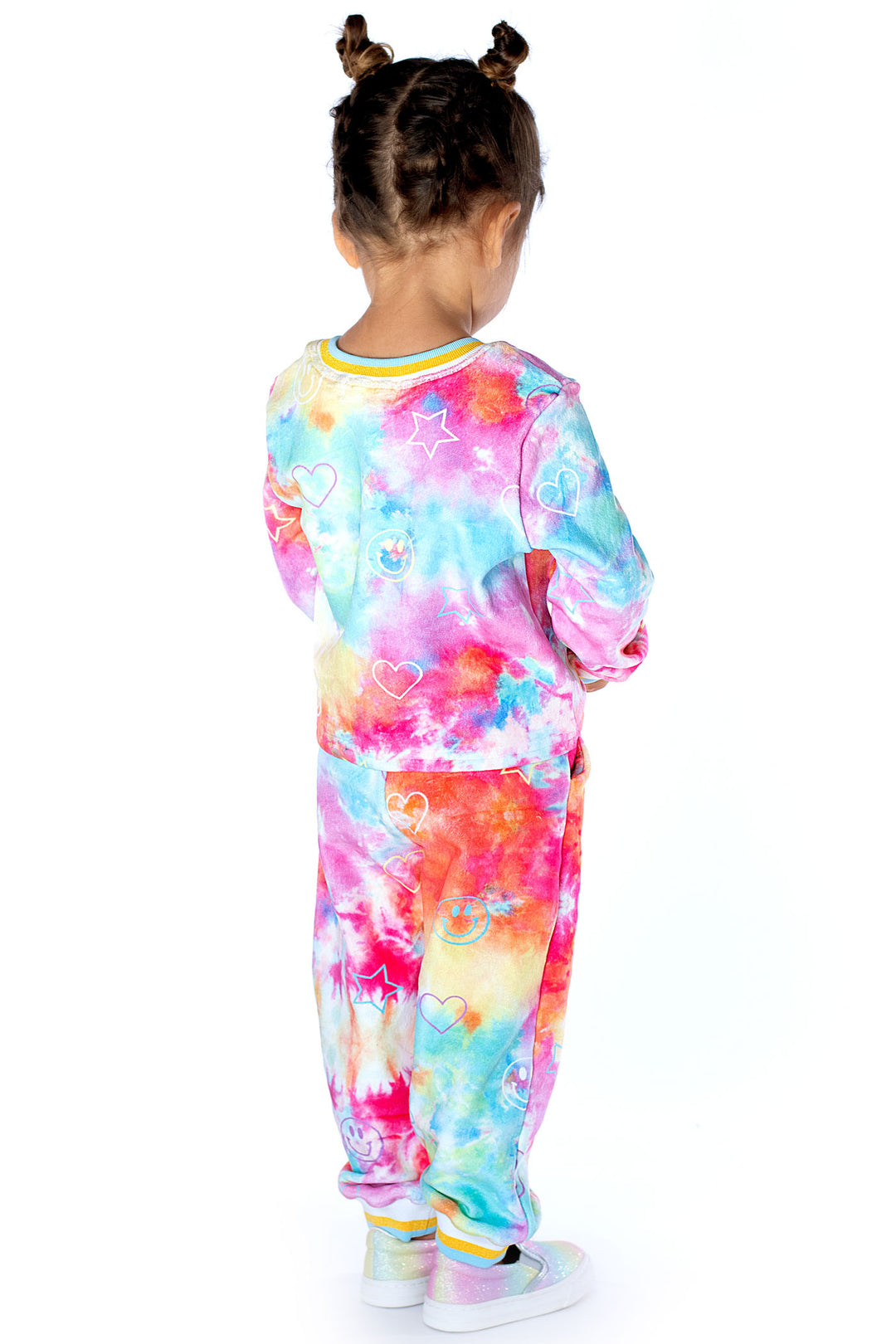 Baby Sara Baby Girl's Tie Dye Star & Heart Jogger