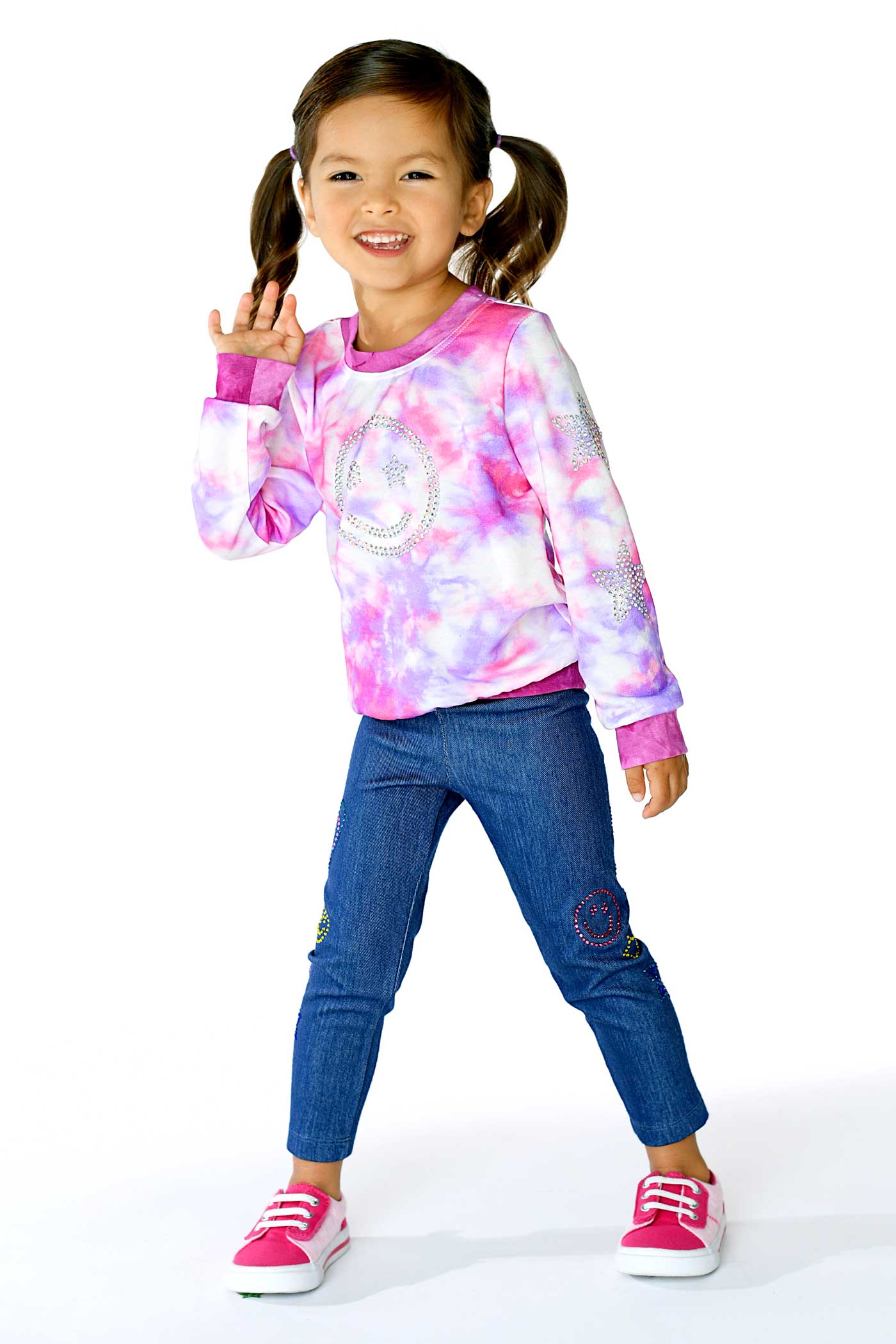 Baby Sara Baby Girl's Star & Heart Rhinestone Jeggings
