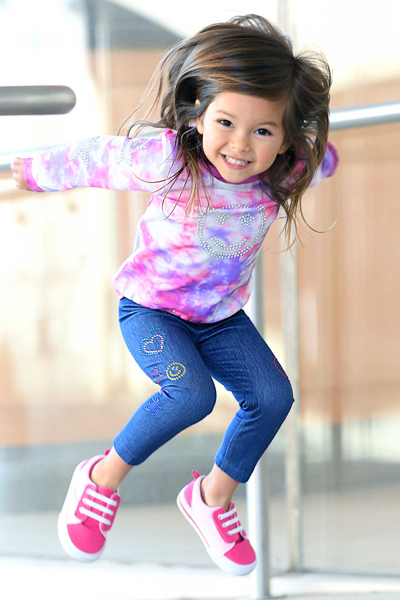 Baby Sara Baby Girl's Star & Heart Rhinestone Jeggings
