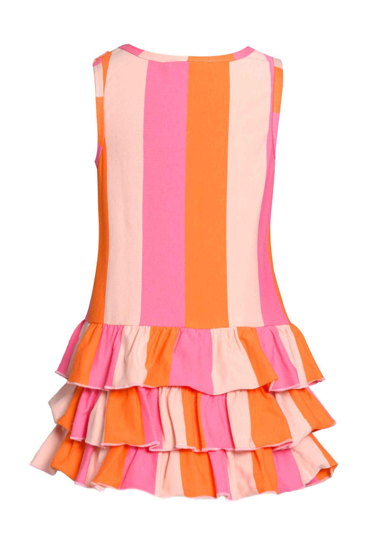 Baby Sara Little Girls Asymmetrical Ruffle A-line Dress